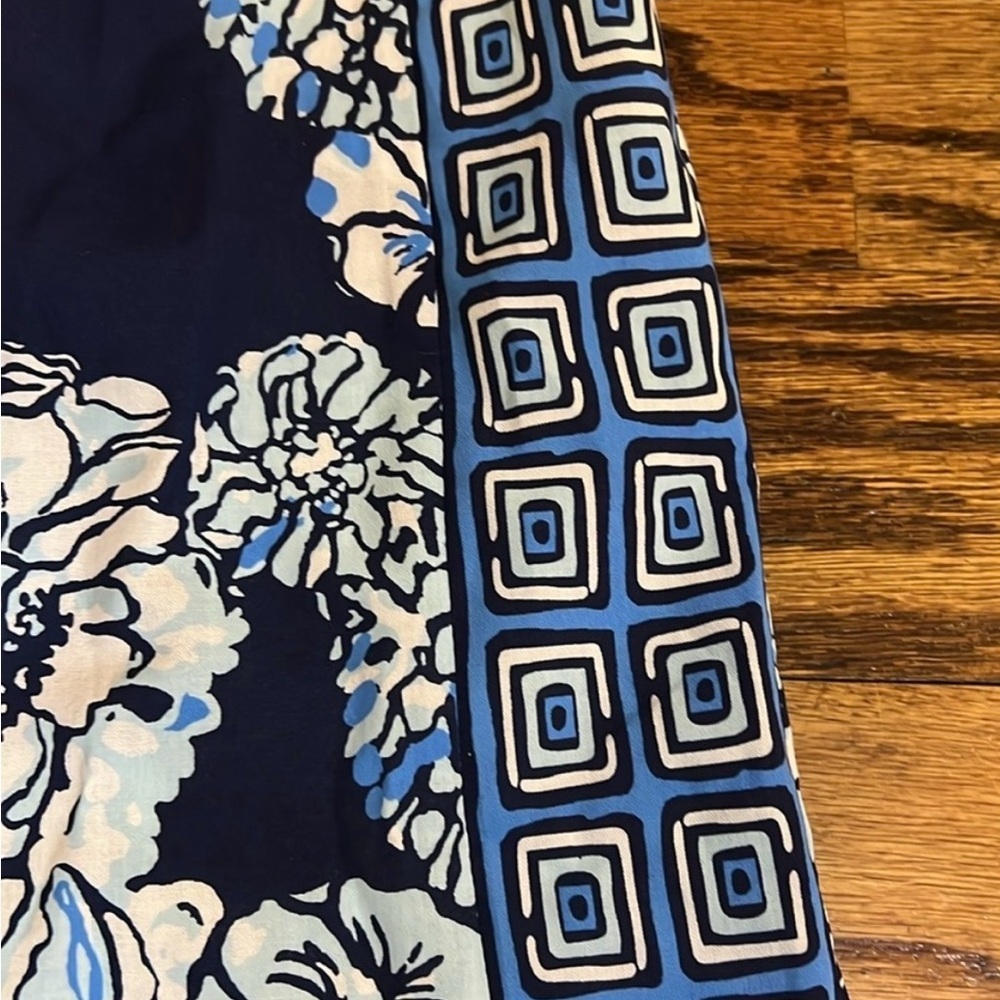 Lilly Pulitzer Iona Sleeveless Blouse Low Tide Navy Bouquet Floral NWT - Picture 6 of 7